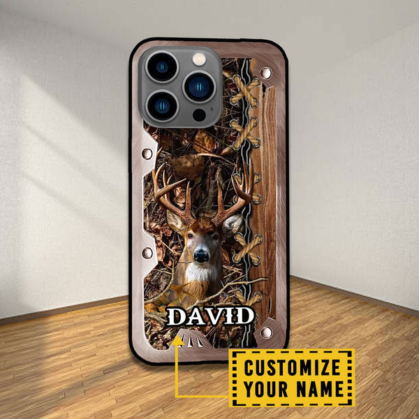 Frenzidea Deer Hunting Lover Personalized Name Phone Case