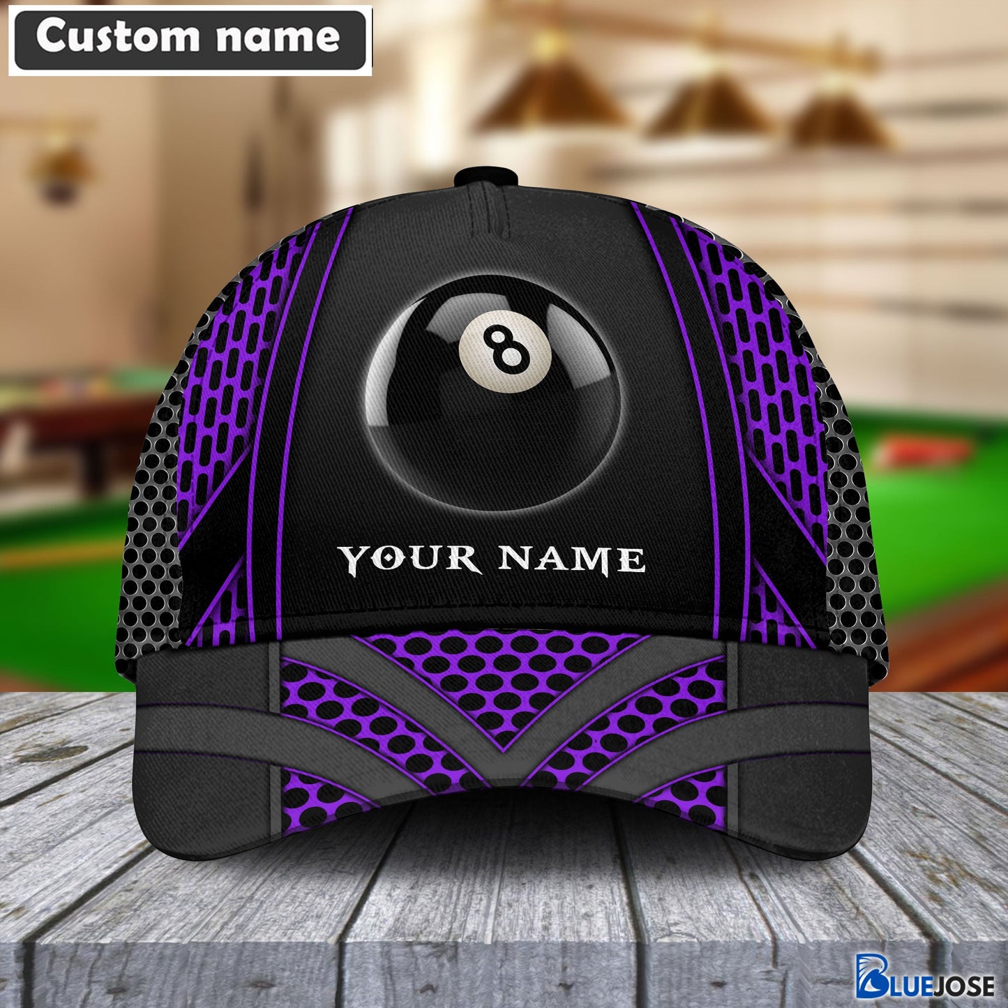Frenzidea Personalized Billiards Net Pattern Cap (8 colors)