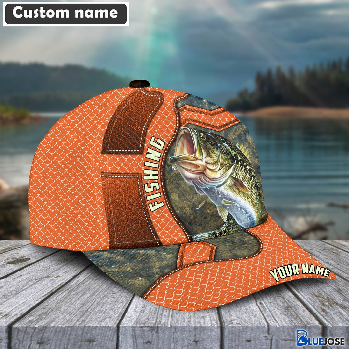 Frenzidea Bass Personalized Fishing Classic Cap