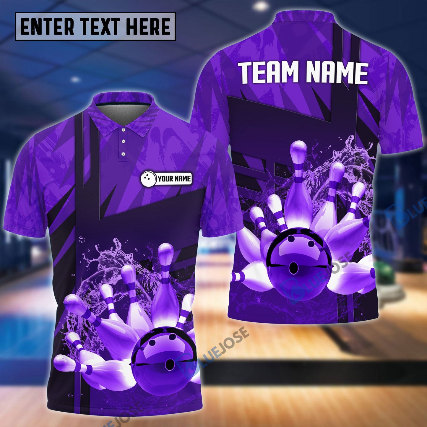 Frenzidea Bowling Broken Pins Break Multicolor Customized Name 3D Shirt
