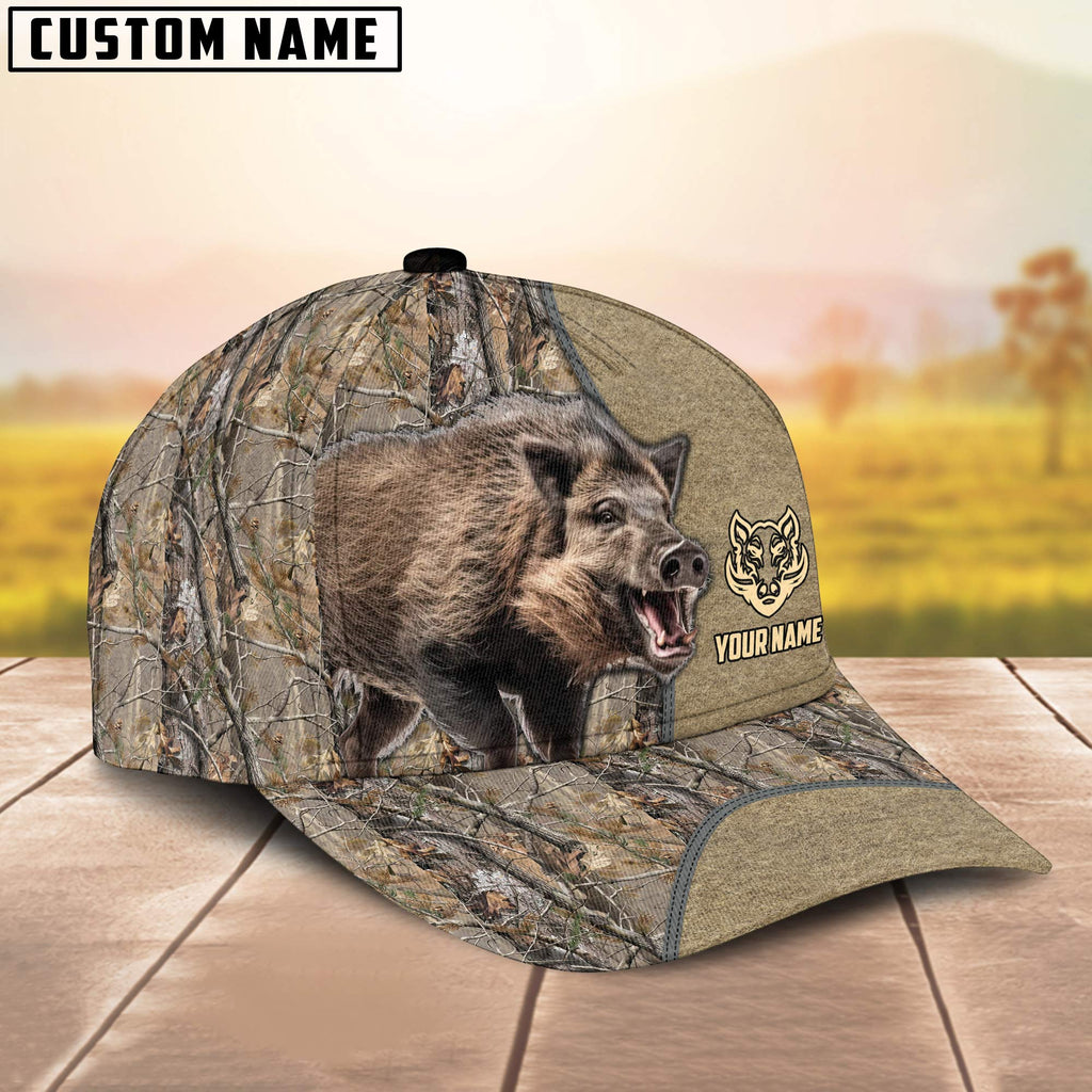frenzidea Boar Hunting Classic Pattern 3D Personalized Cap