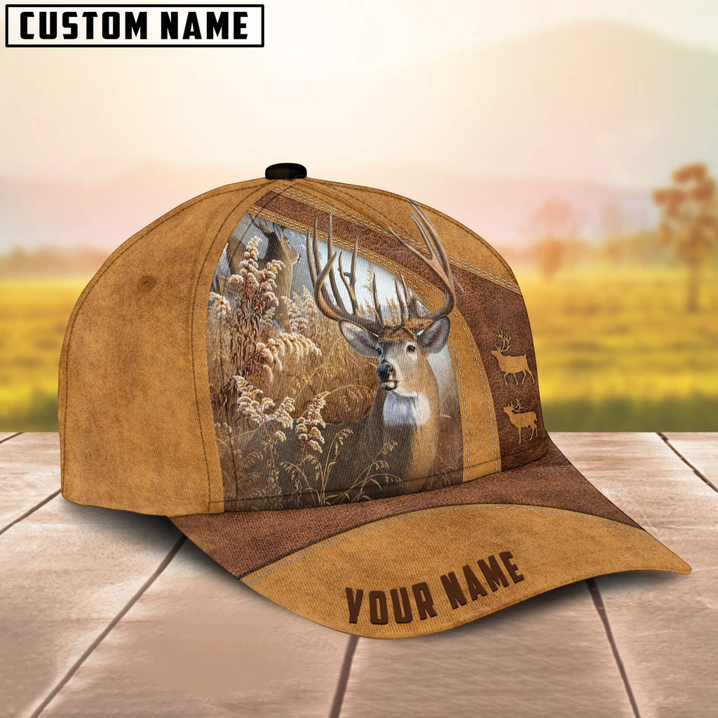 Frenzidea Deer Hunting Brown Personalized Cap