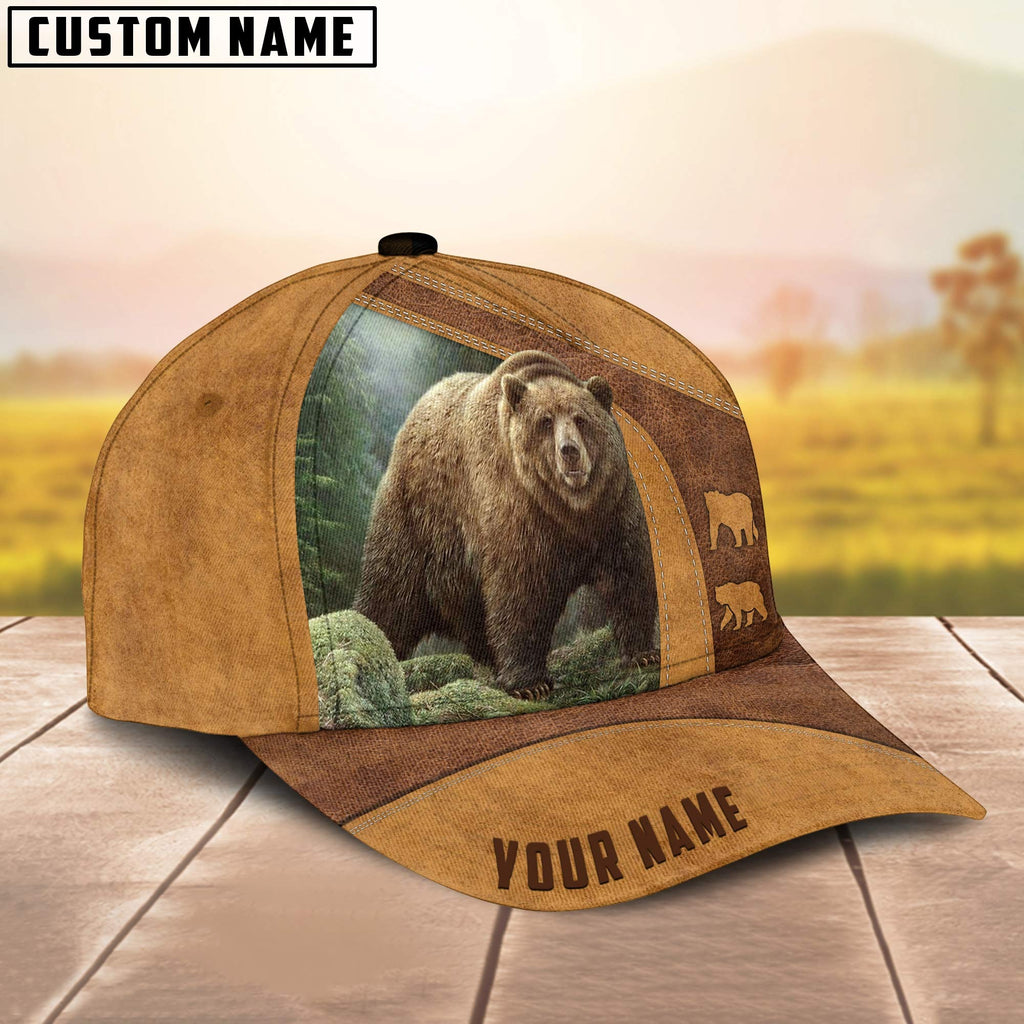 Frenzidea Bear Hunting Brown Personalized Cap