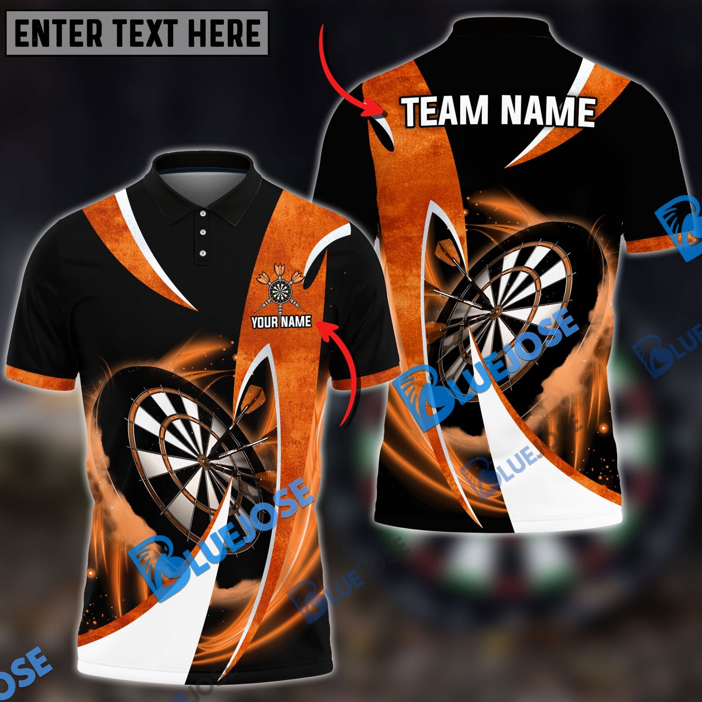 Frenzidea Darts Wind Blade Personalized Name, Team Name 3D Shirt (4 Colors)