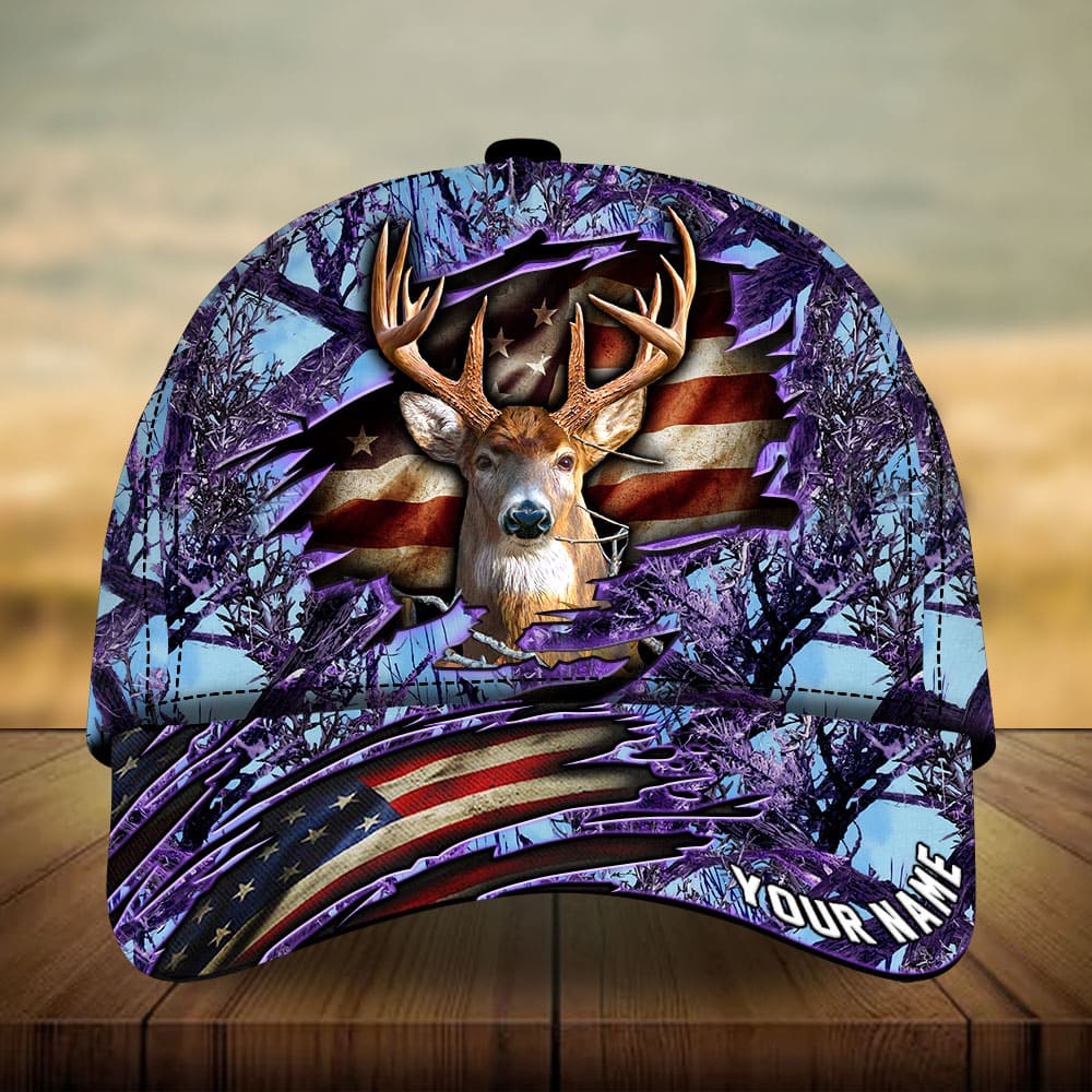 Frenzidea Premium Loralle Cracked Deer Hunting Multicolor Personalized Cap