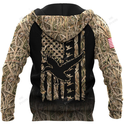 Frenzidea Ripped American Flag Duck Hunting Apparels