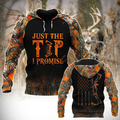 Frenzidea BowHunting Just The Tip I Promise Orange Camouflage Hunting Apparels