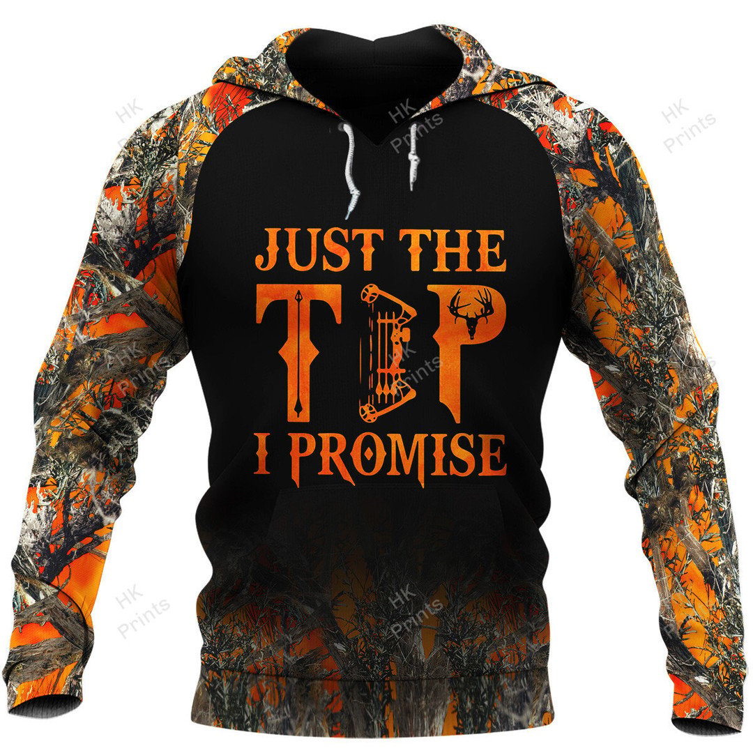 Frenzidea BowHunting Just The Tip I Promise Orange Camouflage Hunting Apparels