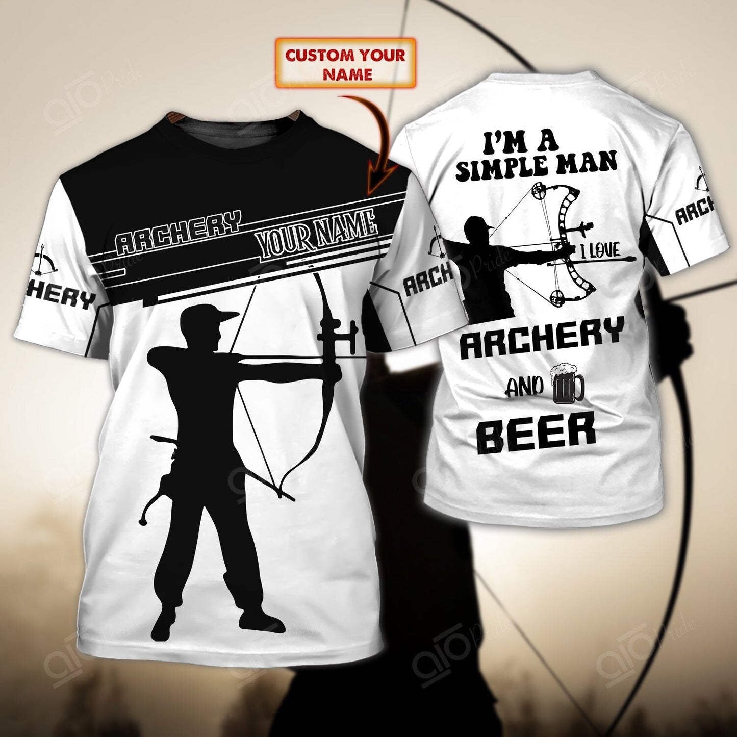 Frenzidea Pride Archery America Personalized Unisex Shirt