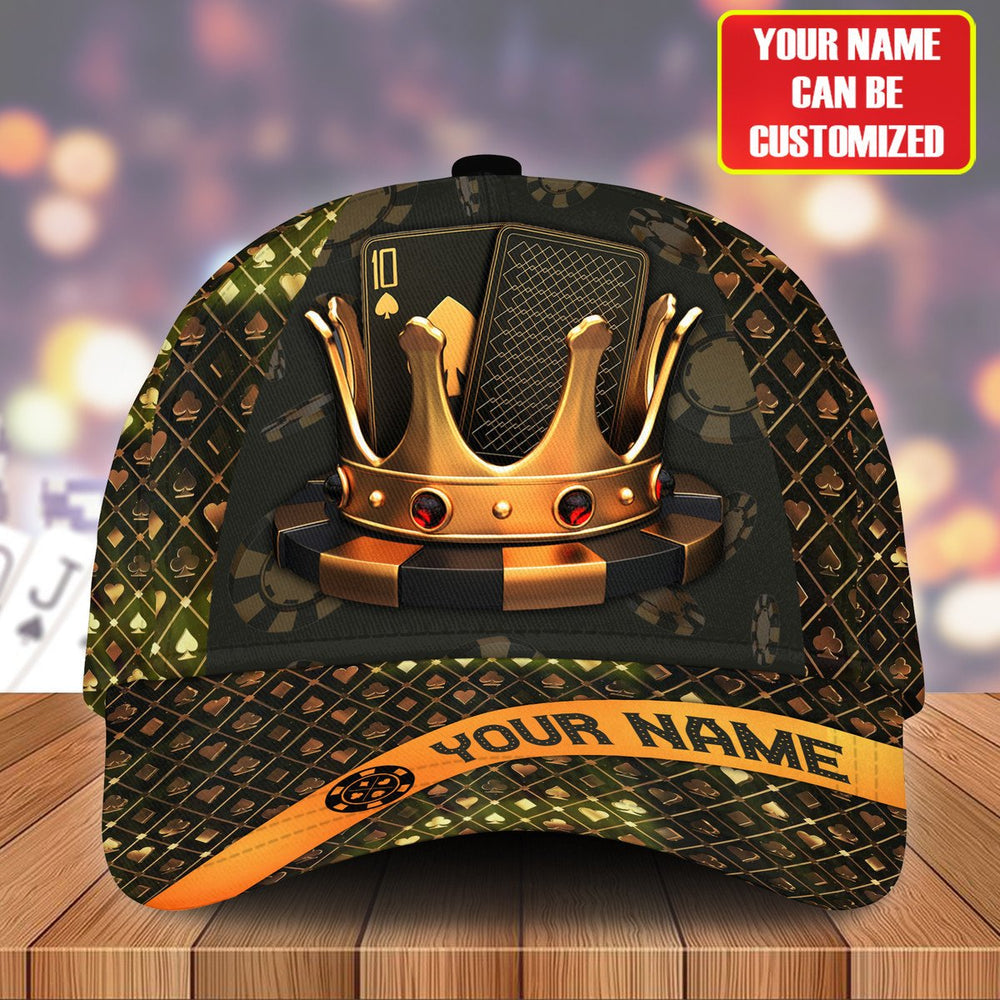 Frenzidea Personalized King Of Poker Baseball Cap