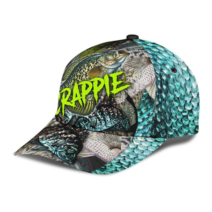 Frenzidea Personalized Crappie On Skin Fishing Cap