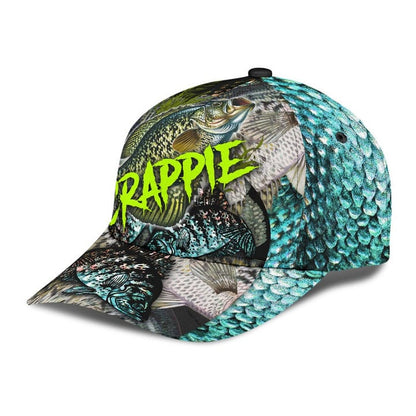 Frenzidea Personalized Crappie On Skin Fishing Cap