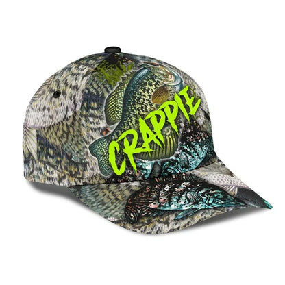 Frenzidea Personalized Crappie On Skin Fishing Cap