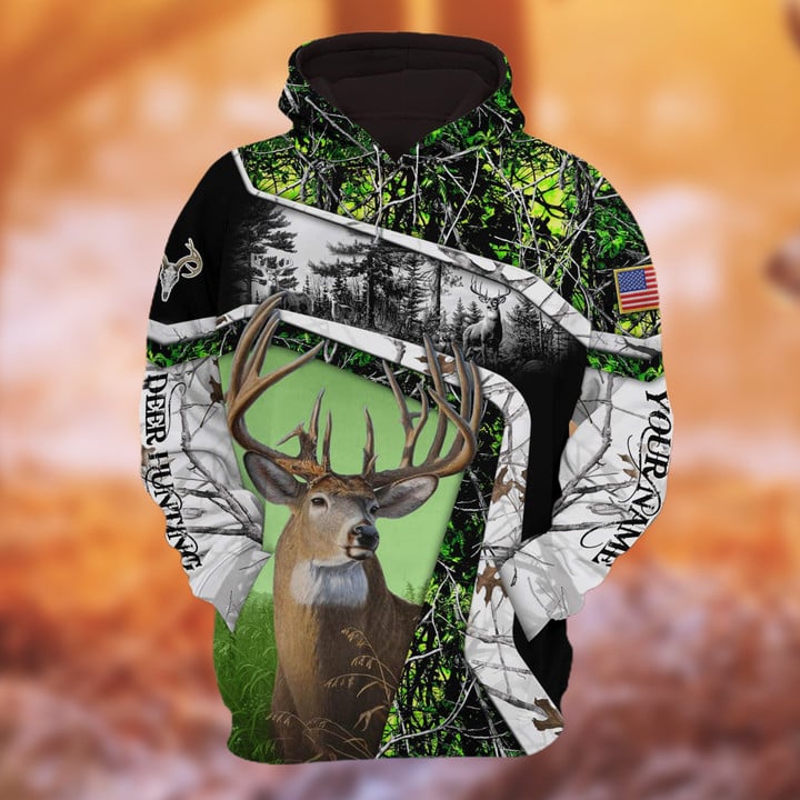 Frenzidea Personalized Name The Unique Hunting Hoodie & Zip Hoodie  Multicolor