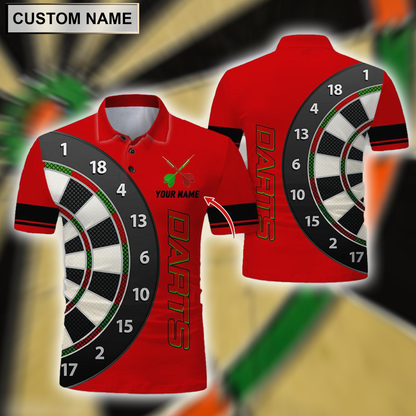 Frenzidea Darts Is My Love Personalized Name 3D Shirt (12 Colors)