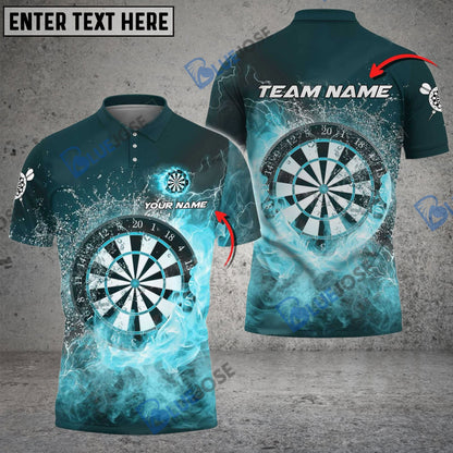 Frenzidea Darts Steaming Water Personalized Name, Team Name 3D Shirt (4 Colors)