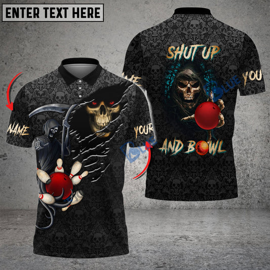 frenzideas Bowling Reaper Customized Name, Team Name 3D Shirt