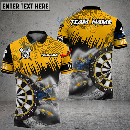 frenzidea Darts Seawave Personalized Name, Team Name 3D Shirt (4 Colors)