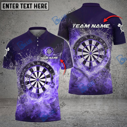 Frenzidea Darts Steaming Water Personalized Name, Team Name 3D Shirt (4 Colors)