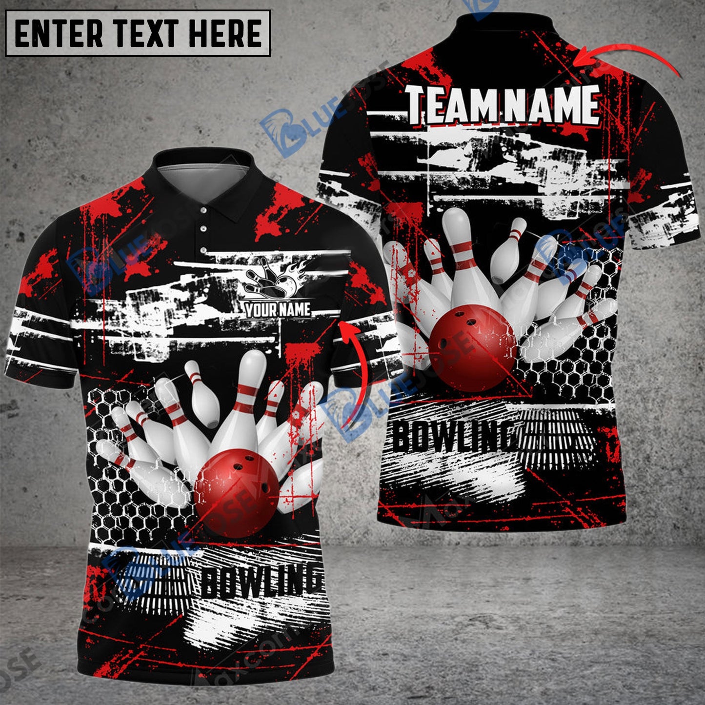 frenzidea Bowling And Pins Breaks Spacetime Customized Name 3D Shirt (4 Colors)