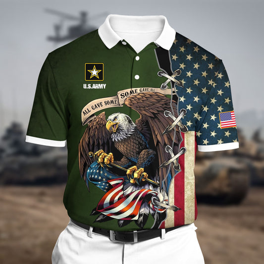 Frenzidea Premium U.S Army 2 Polo All Over Printed