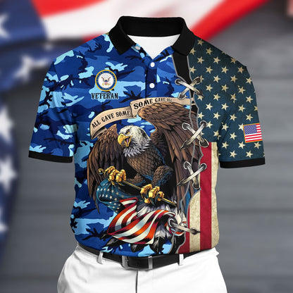 Frenzidea Premium U.S Navy Polo All Over Printed