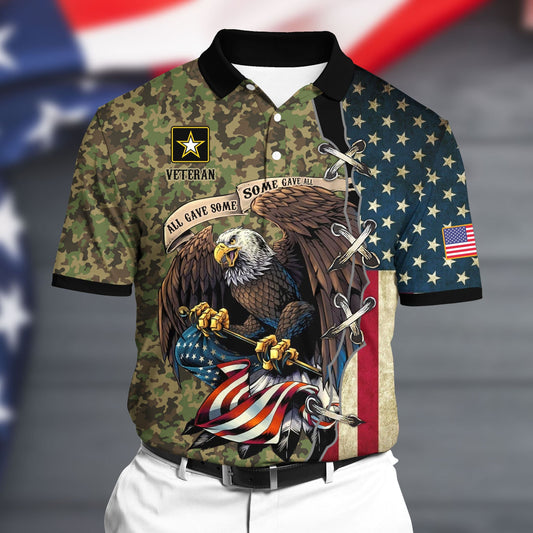 Frenzidea Premium U.S Army 2 Polo All Over Printed