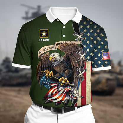 Frenzidea Premium U.S Army Polo All Over Printed