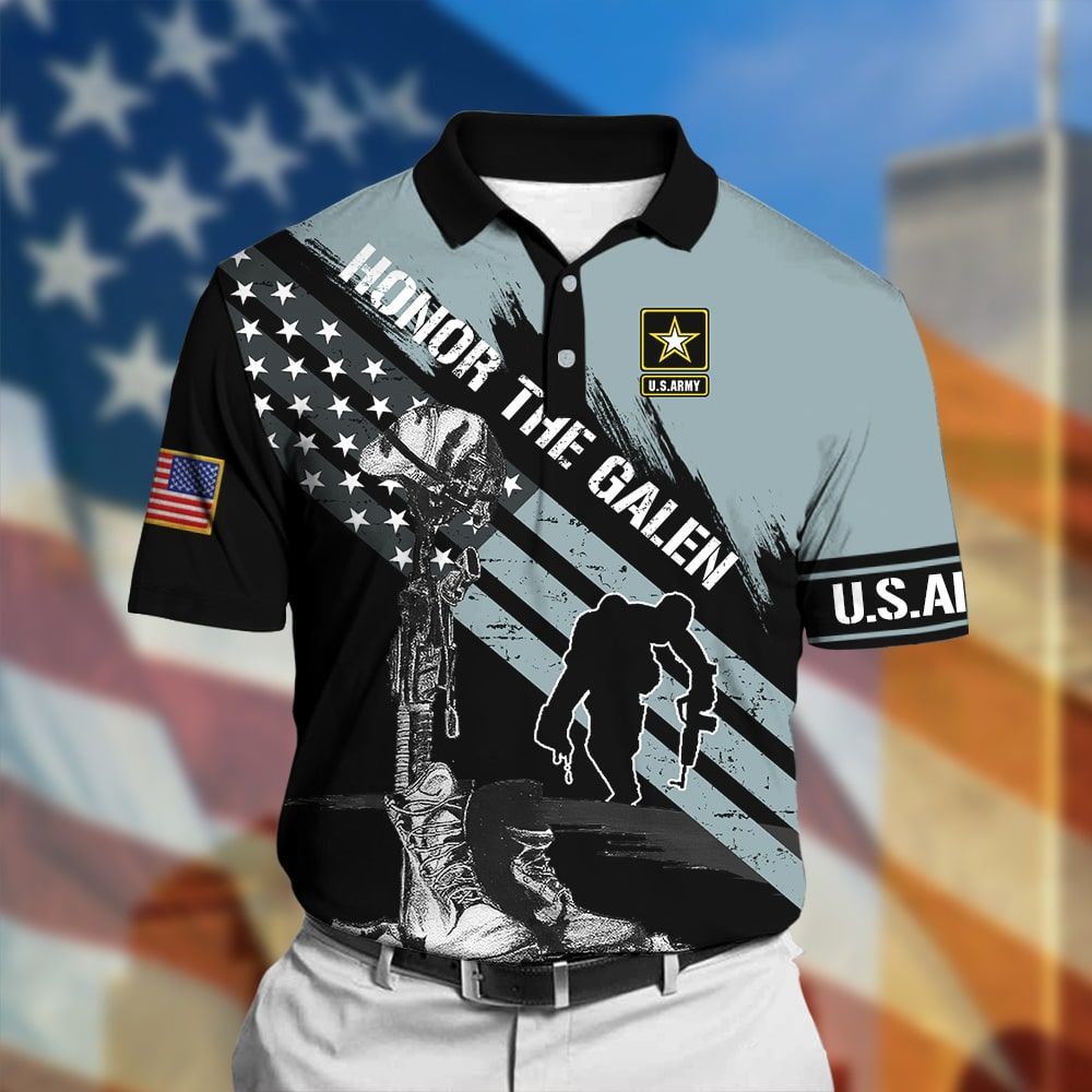 Frenzidea Premium U.S Army Veteran Polo Shirt