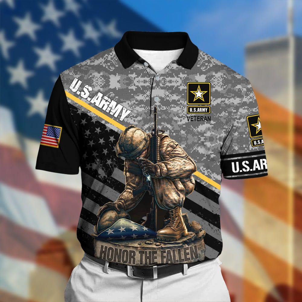 Frenzidea Premium U.S Army Polo All Over Printed