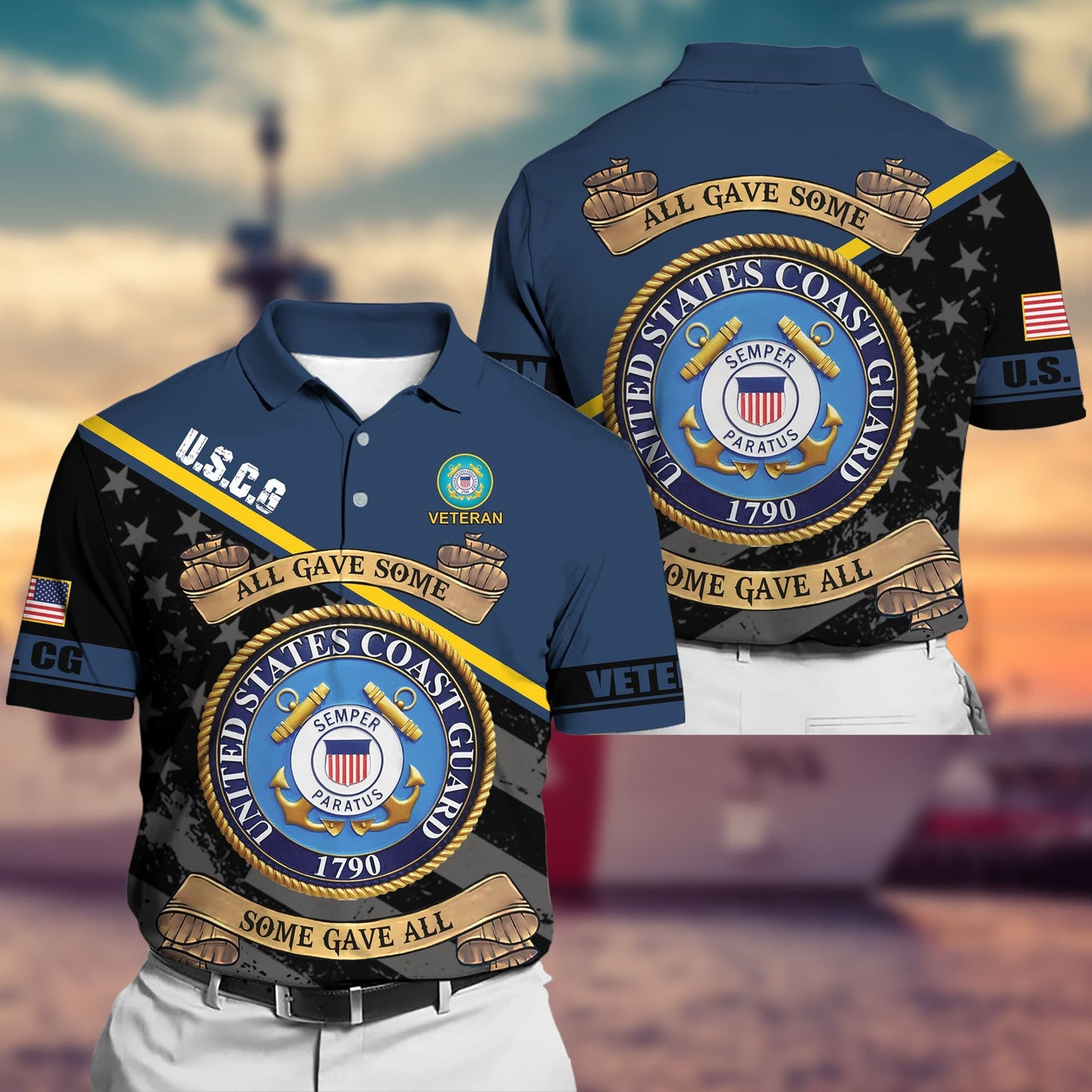 Frenzidea Premium Unique US Multiple Service Polo Shirt