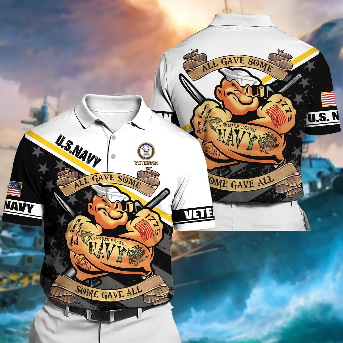 Frenzidea Premium Unique US Multiple Service Polo Shirt