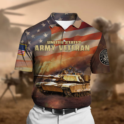 Frenzidea Unique U.S.Army Veteran Polo Shirt