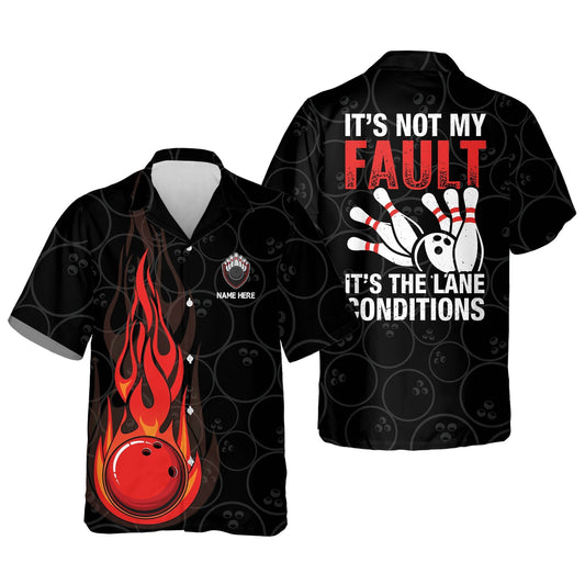 Frenzideas It's Not My Fault It's The Lane Condition Personalized Name Hawaiian Shirt