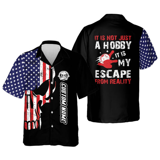 Frenzideas It is Not Just A Hobby It Is My Escape From Reality Personalized Name Hawaiian Shirt