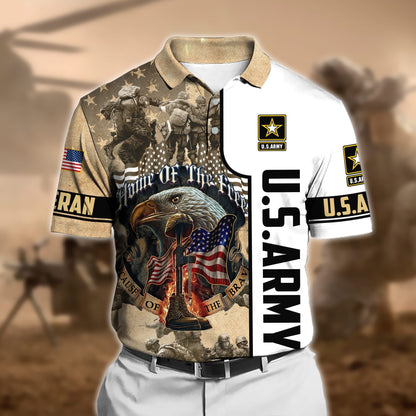 Frenzidea Premium U.S Veteran Polo Shirt