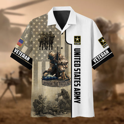 Frenzidea Premium U.S Multiple Service Veteran Polo Shirt