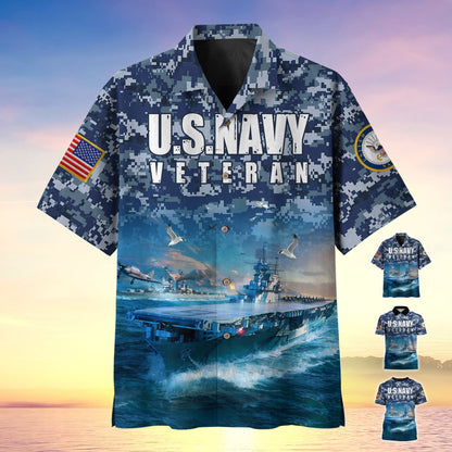Frenzidea Premium U.S Navy Veteran Polo Shirt