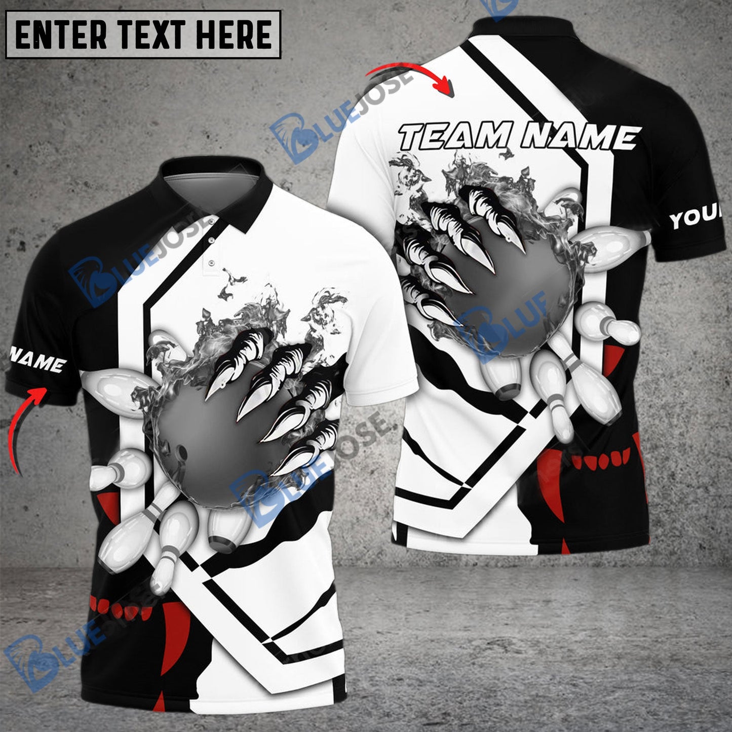 frenzideas Bowling And Pins The Power Of The Devil Customized Name 3D Shirt (6 Colors)