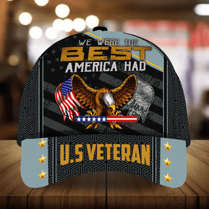 BlueJose Premium Men's Veteran Cap 3D Camo