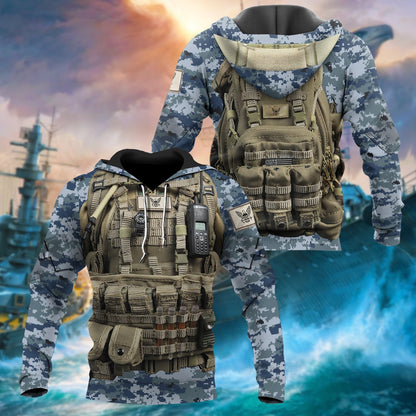 Frenzidea Unique Multiple Service Veteran Hoodie