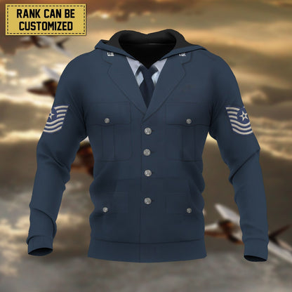 Frenzidea Premium Personalised Multiple Services US Veteran Hoodie