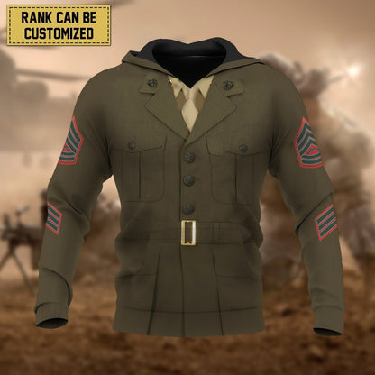 Frenzidea Premium Personalised Multiple Services US Veteran Hoodie