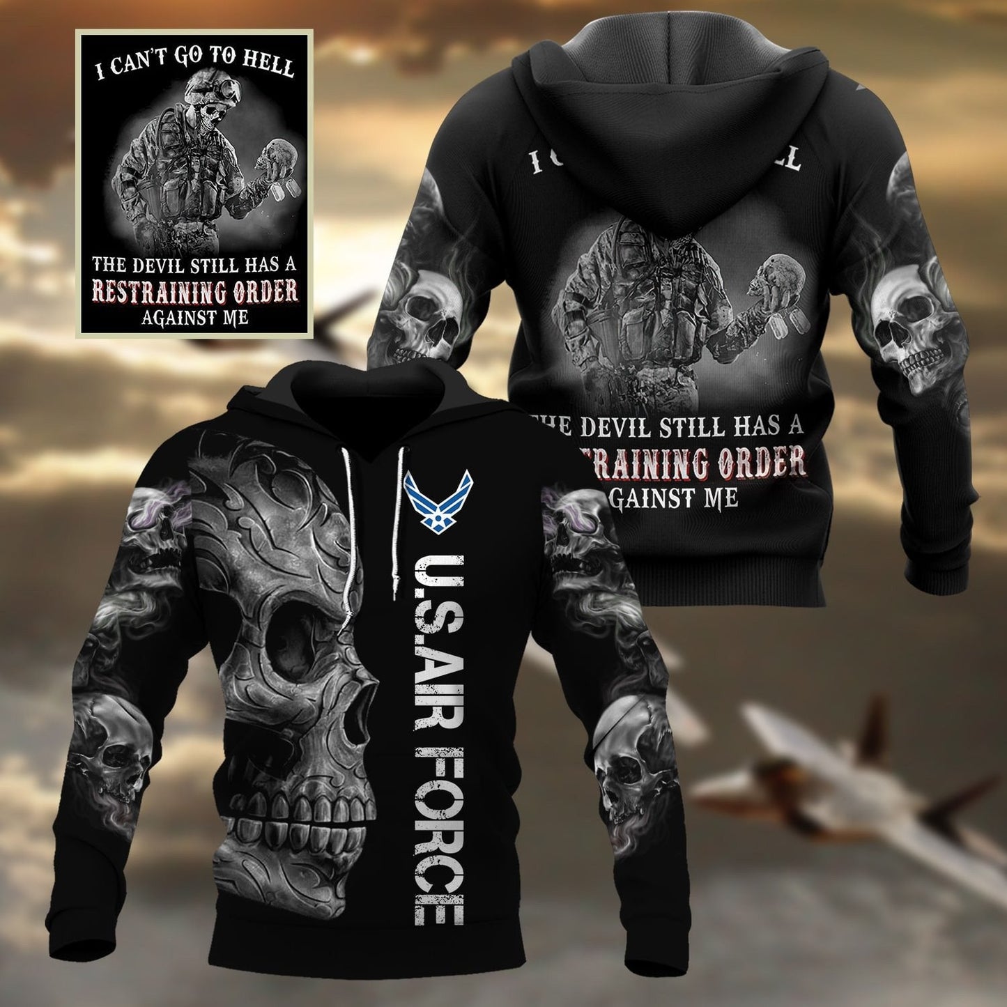 Frenzidea Premium U.S Veteran Hoodie