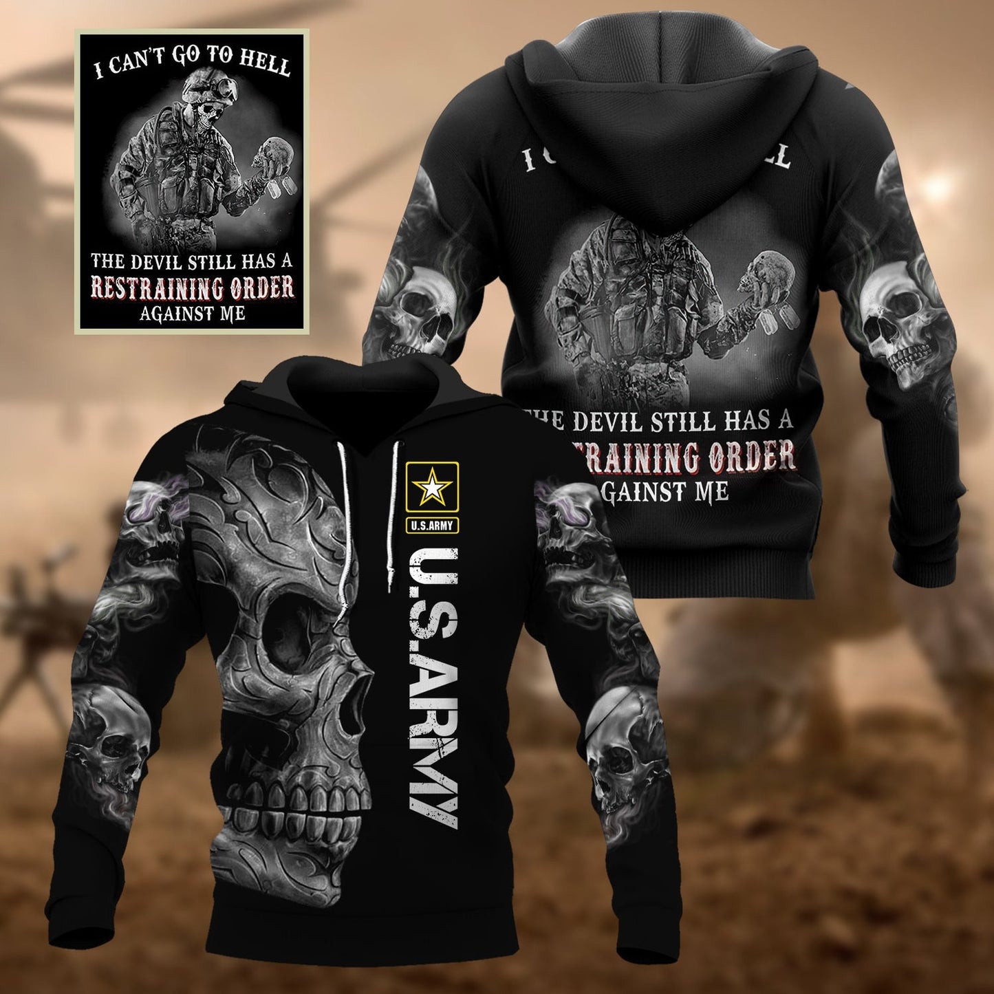 Frenzidea Premium U.S Veteran Hoodie