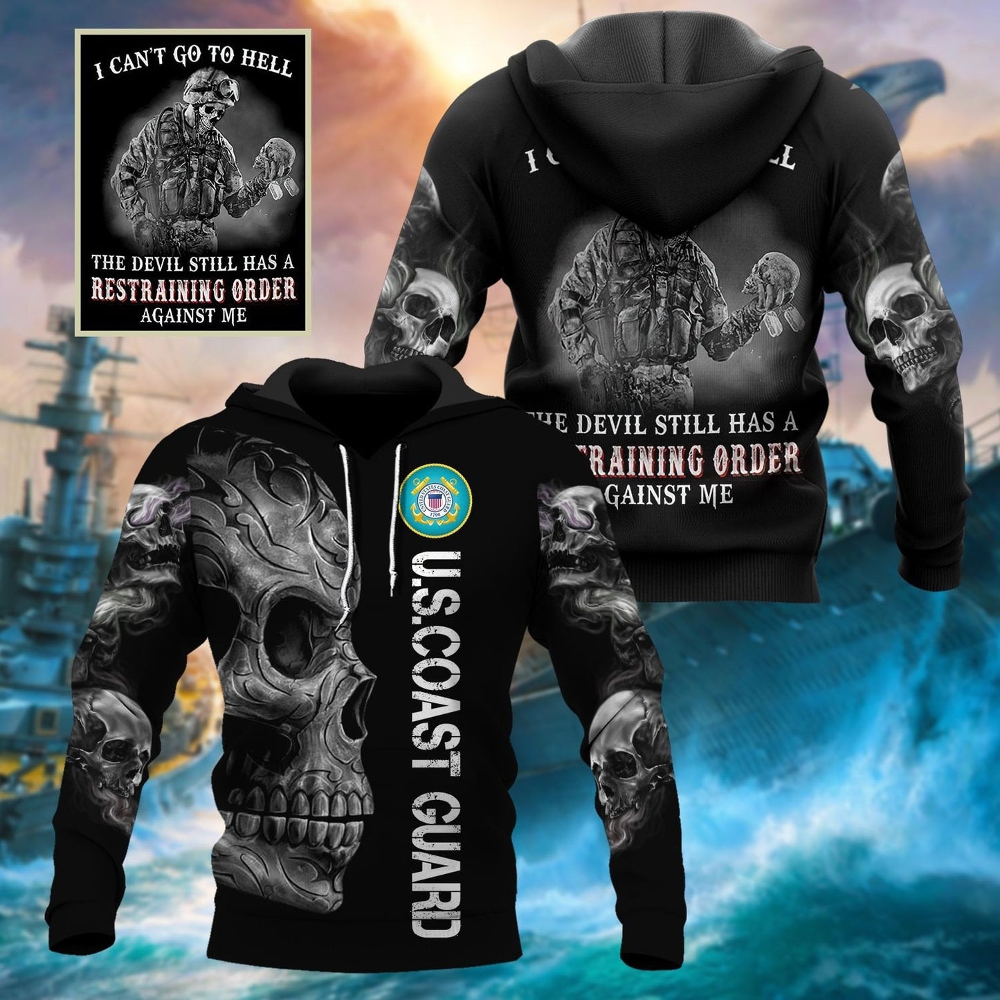 Frenzidea Premium U.S Veteran Hoodie
