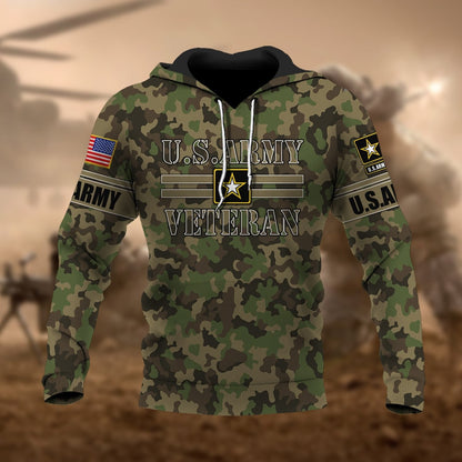 Frenzidea Premium U.S Multiple Service Veteran Hoodie