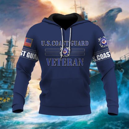 Frenzidea Premium U.S Multiple Service Veteran Hoodie