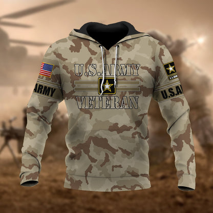 Frenzidea Premium U.S Multiple Service Veteran Hoodie