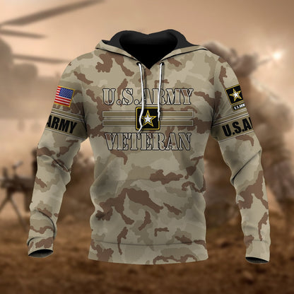 Frenzidea Premium U.S Multiple Service Veteran Hoodie